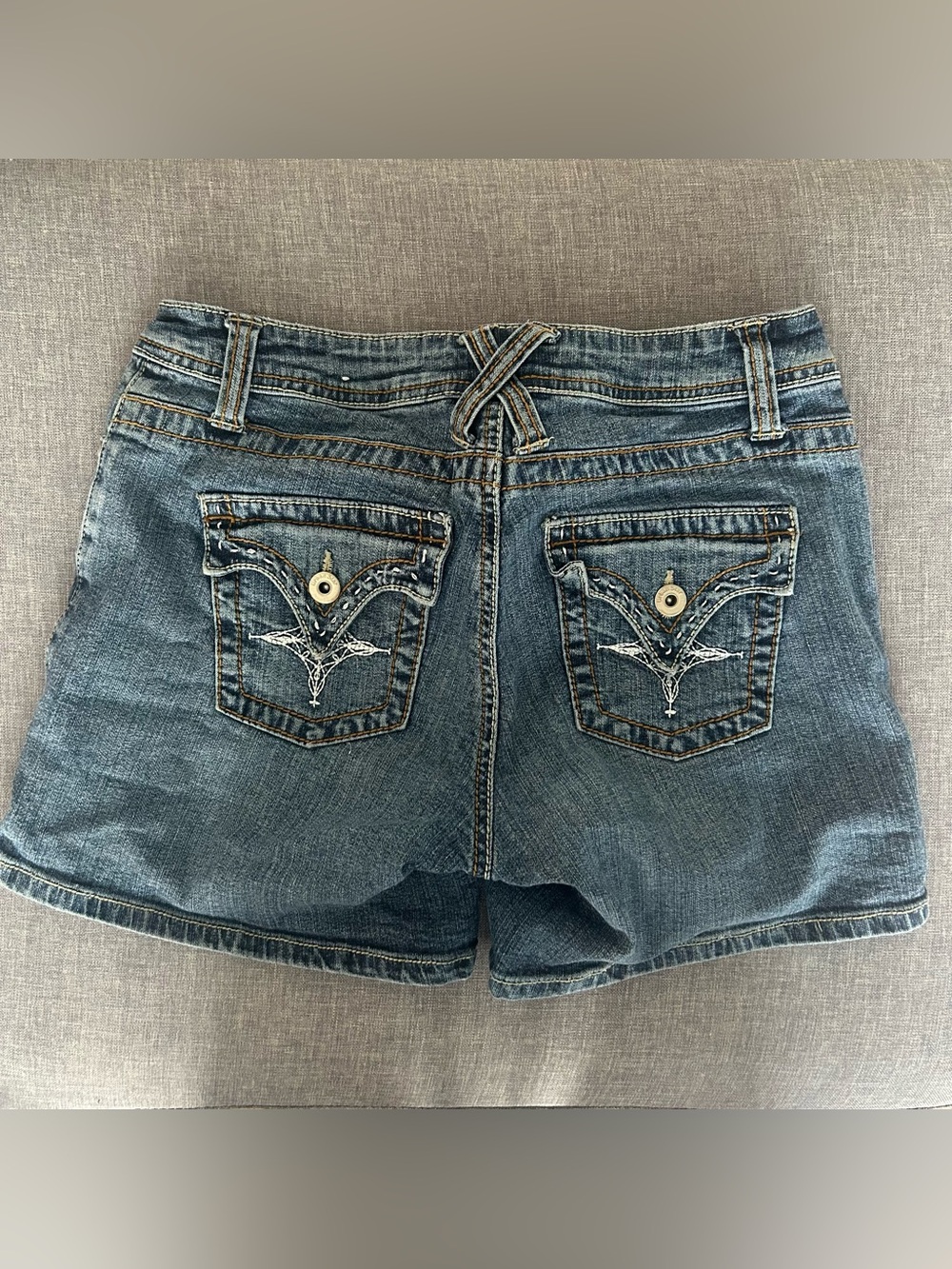 Vintage Embroidered Jean Shorts